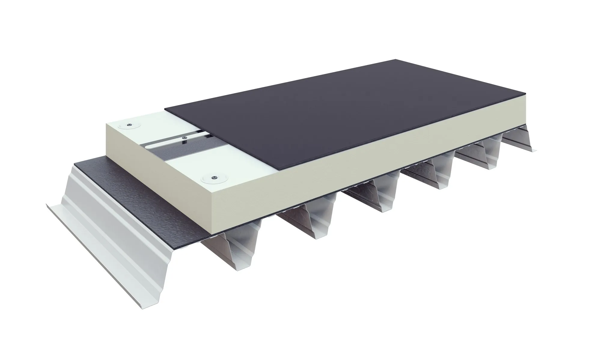 Dakopbouw Circular Mechanical System: mechanisch bevestigd EPDM-membraan