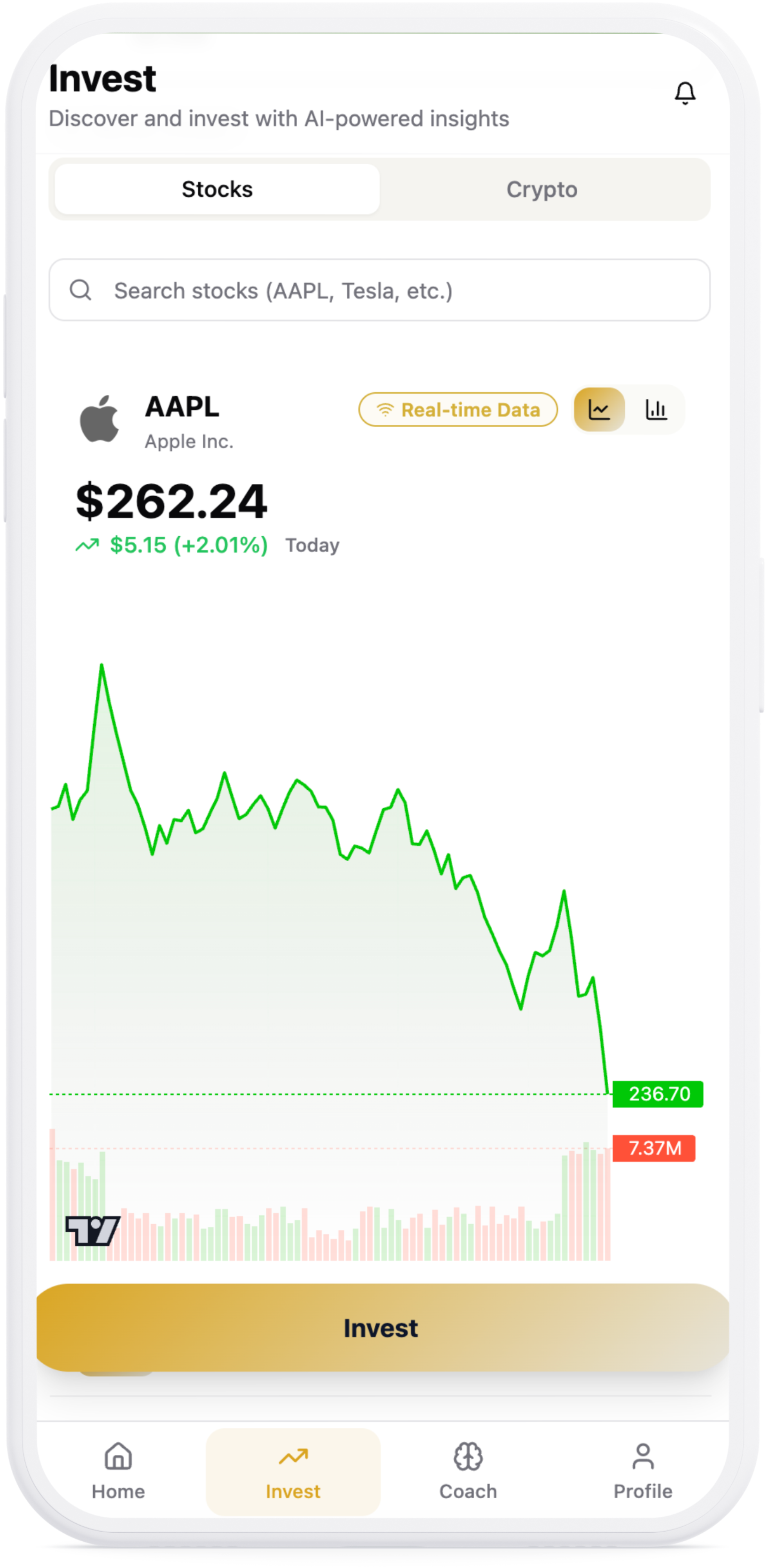 AlgoPear - embedded investing product for banks and credit unions