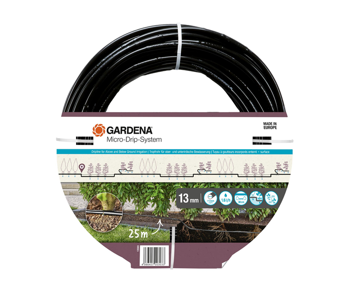 Ober und unterirdisches Tropfrohr für Büsche Hecken (25 m)