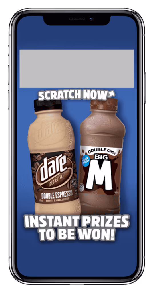 Dare Scratch & Win Campaign Loyalty App Screen
