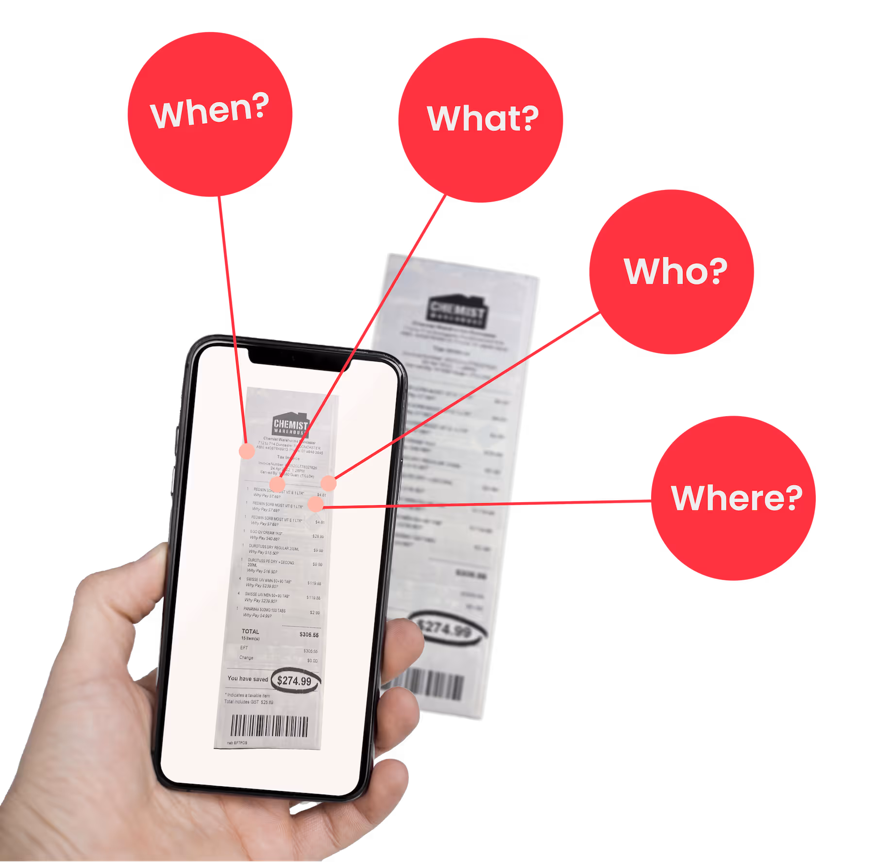 Receipt scanning via mobile device