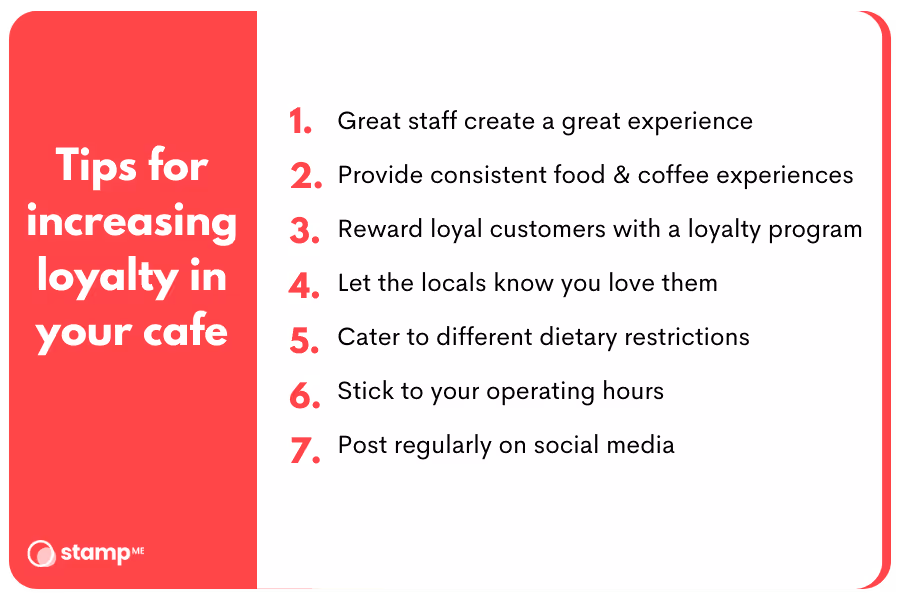 tips for increasing loyalty in cafe