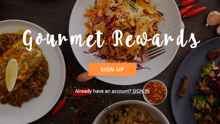 Gourmet Dinner Service is an example of a meal kit brand with an engaging loyalty rewards program. 
