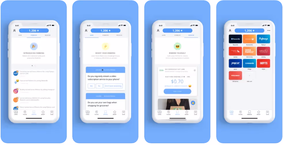 Rewardle loyalty app interface screenshot on mobile showing digital rewards and customer offers.