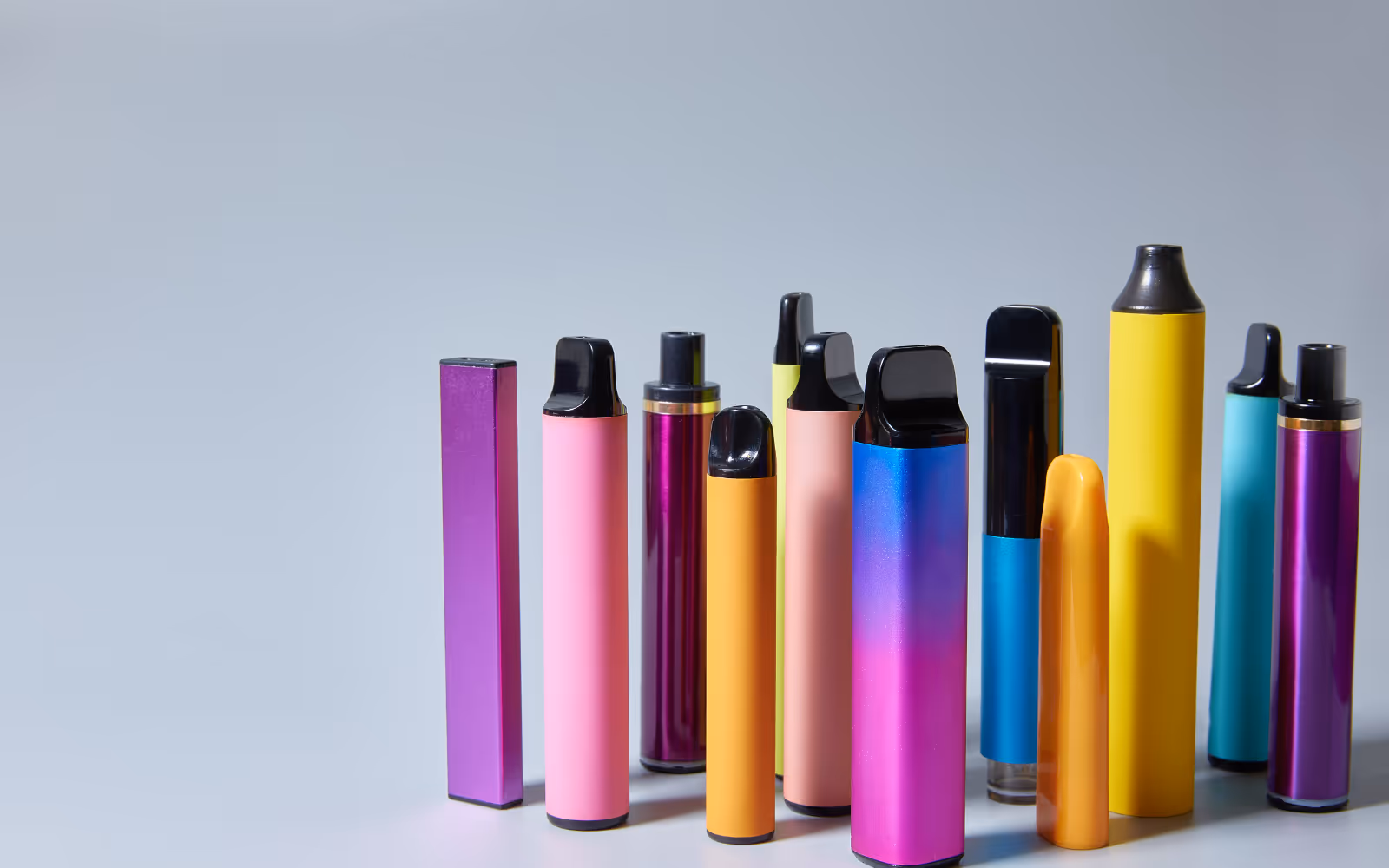 Various vape store products. 