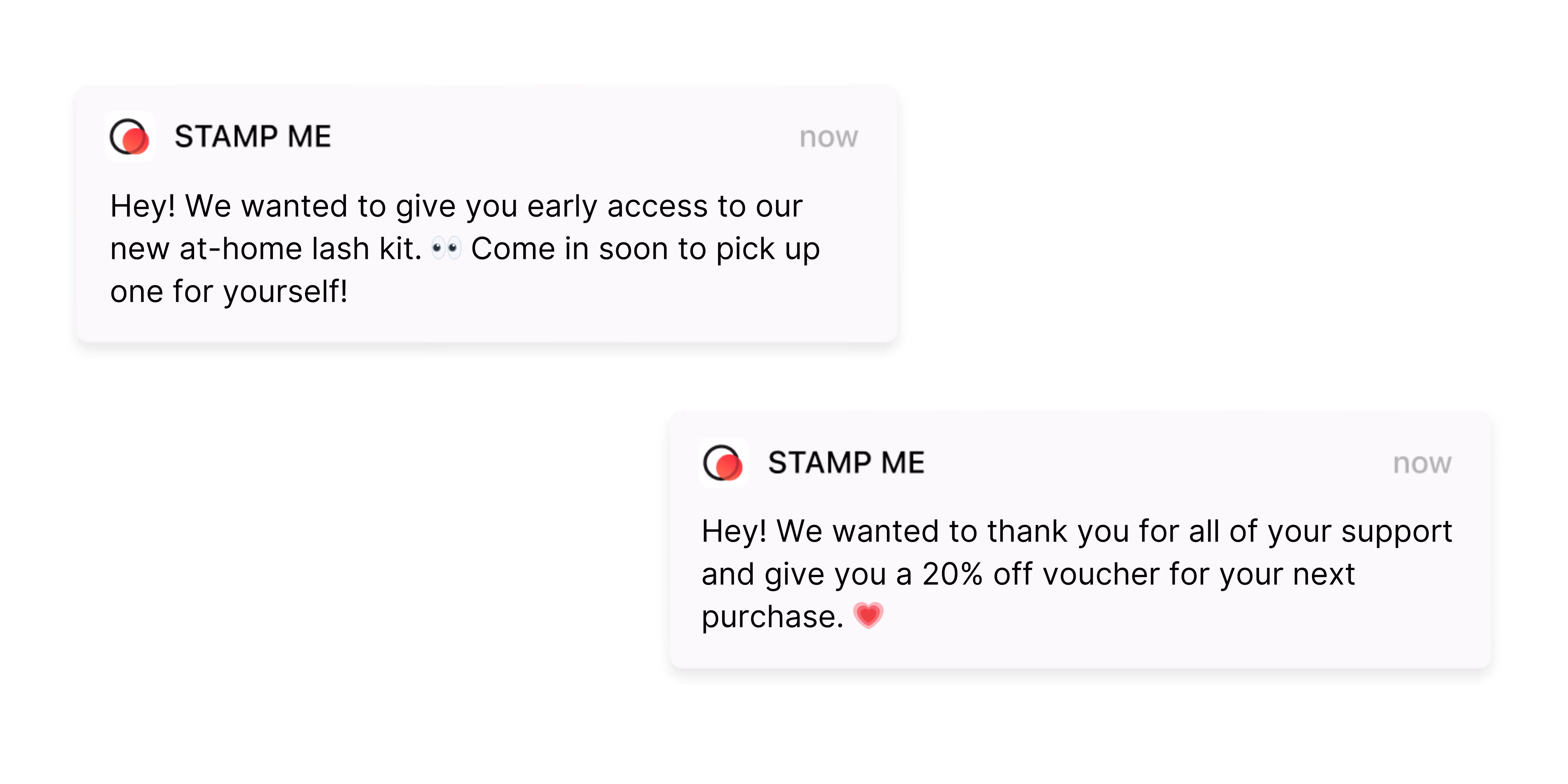 Examples of surprise and delight push notifications 