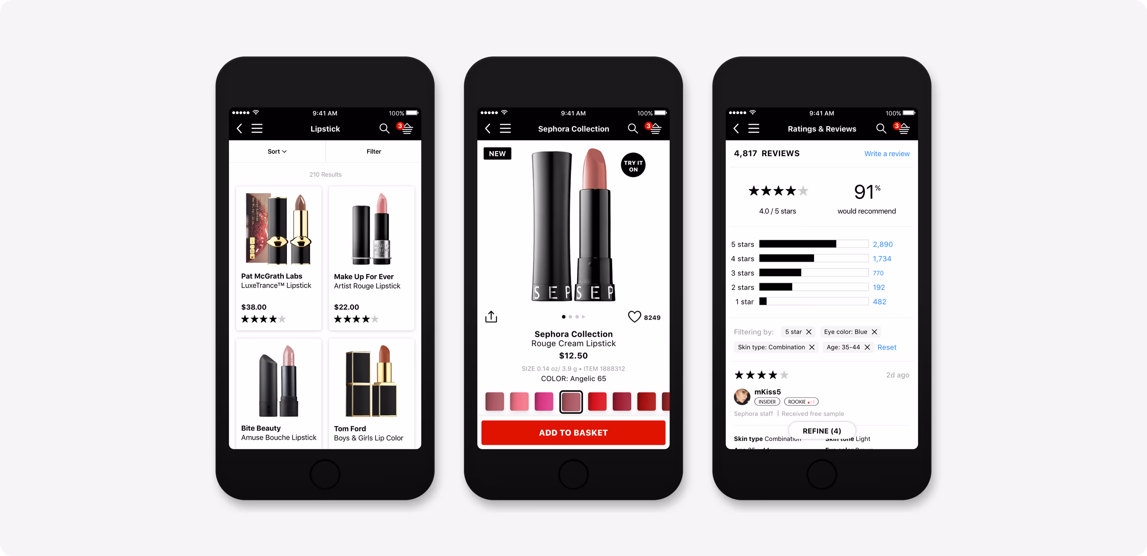 Screenshot of Sephora’s digital loyalty program, showcasing personalized rewards and customer engagement features. 