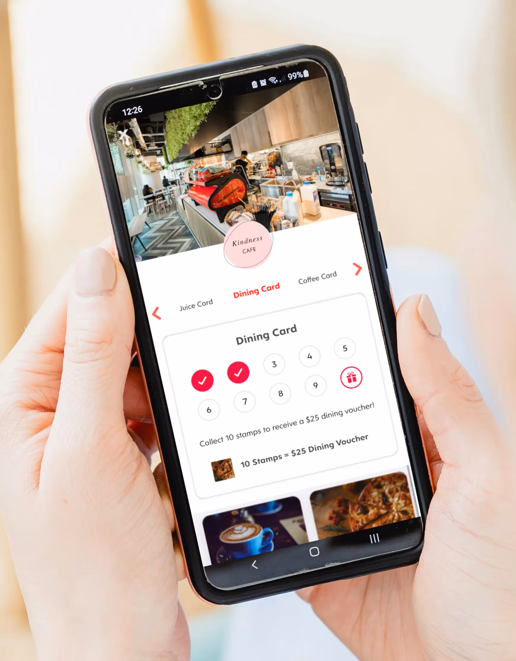 Flex Rewards app dashboard for customer rewards and branded digital loyalty programs in New Zealand
