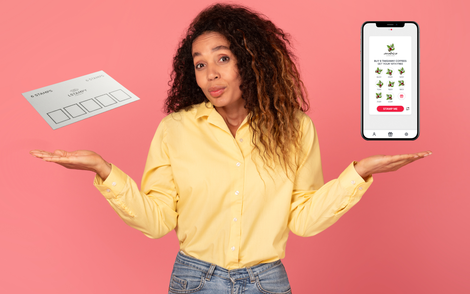 Traditional vs digital punch card loyalty programs for food trucks.