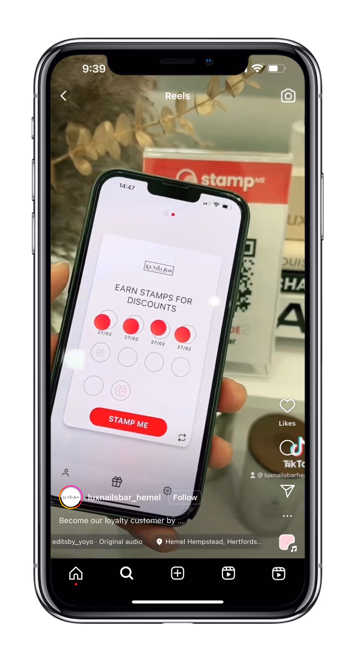 Lux Nails loyalty program promotional reel. 