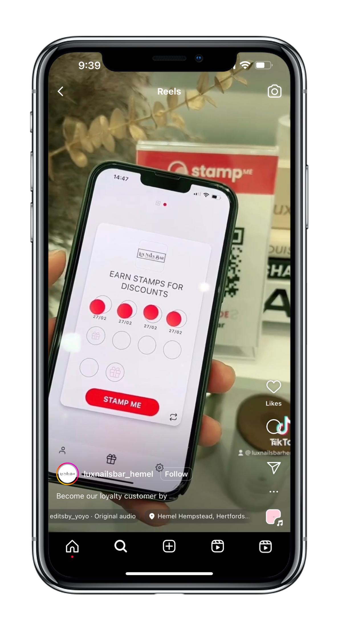 Lux Nails loyalty program promotional reel. 