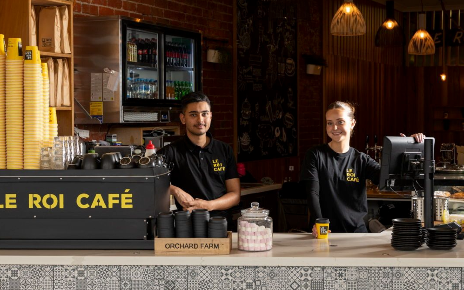 Suburban Australian cafe with local customers