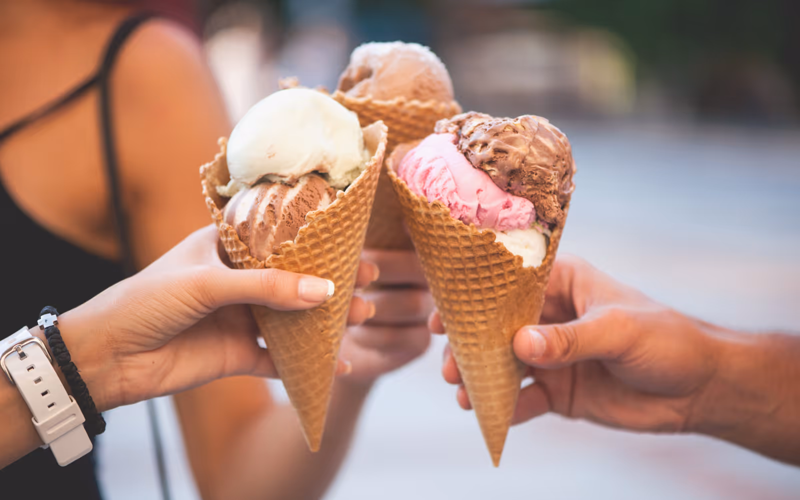 ice cream at a U.S. ice cream shop gained from digital