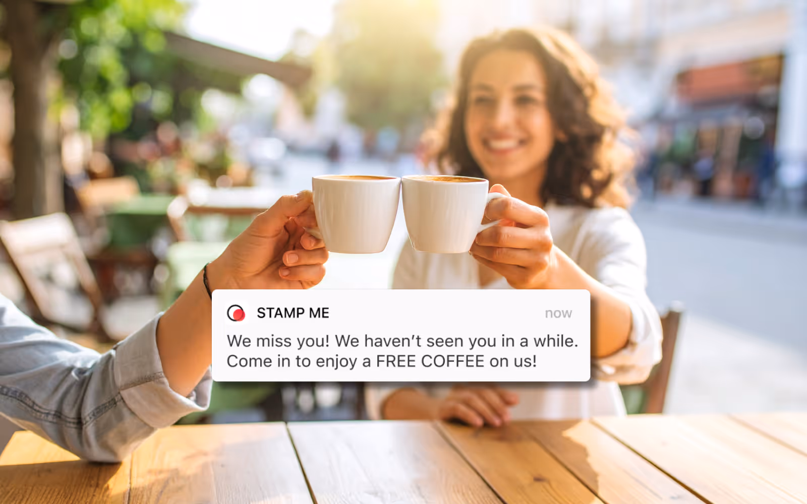 cafe using the SMS feature in their digital loyalty rewards and seasonal promotions in New Zealand.