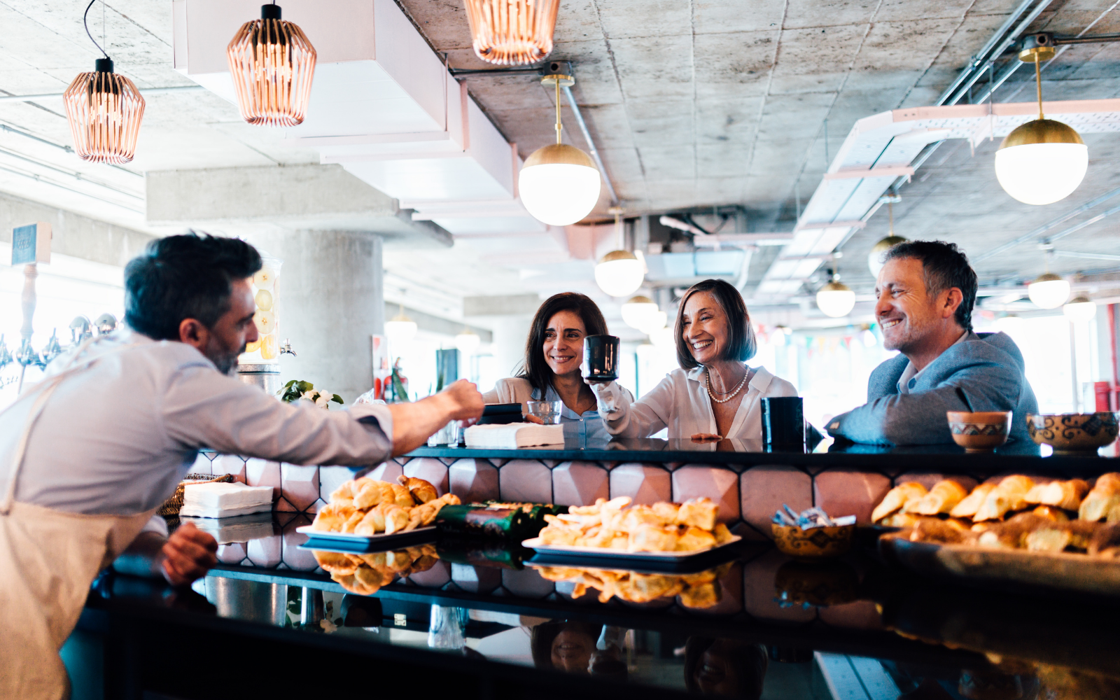 Loyal customers who are a part of an Australian cafe digital loyalty program.