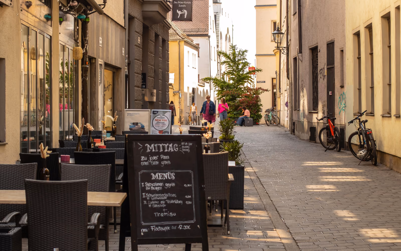 Street of cafes