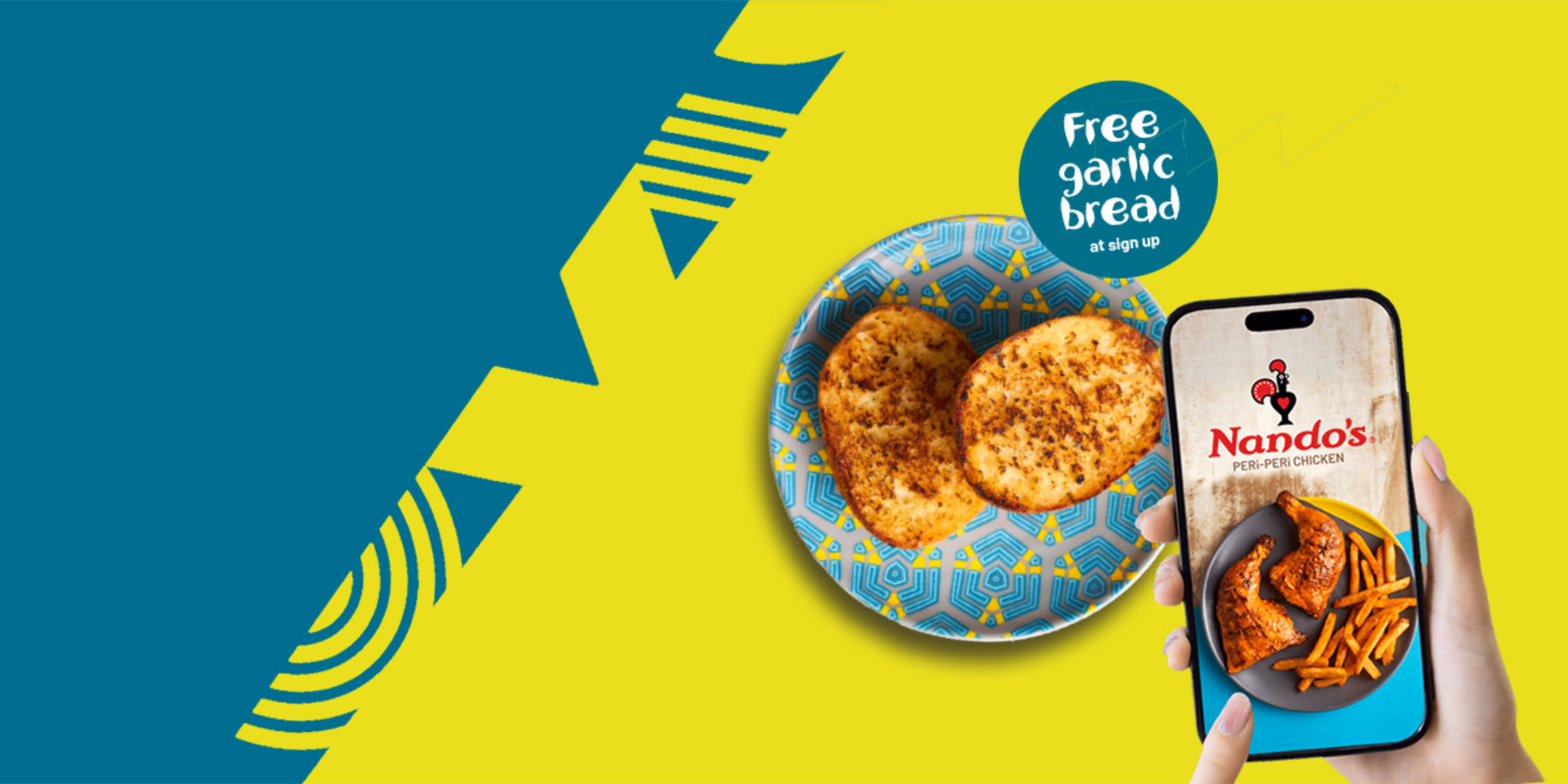 Nando's program also offers a reward for joining, providing an immediate benefit rather than asking customers to wait until they've accumulated multiple visits before receiving value.