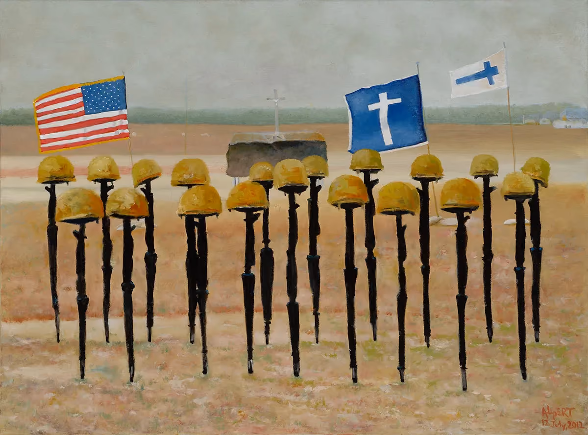 Journey of Souls painting received into the National Museum of the Marine Corps at Quantico, VA.