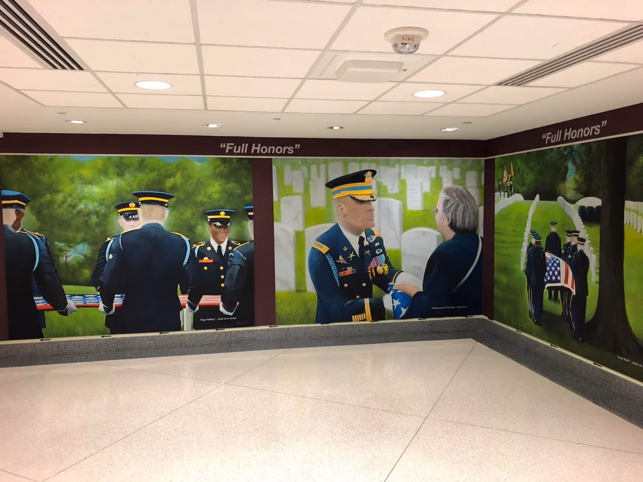 FULL HONORS series of paintings now at the Pentagon