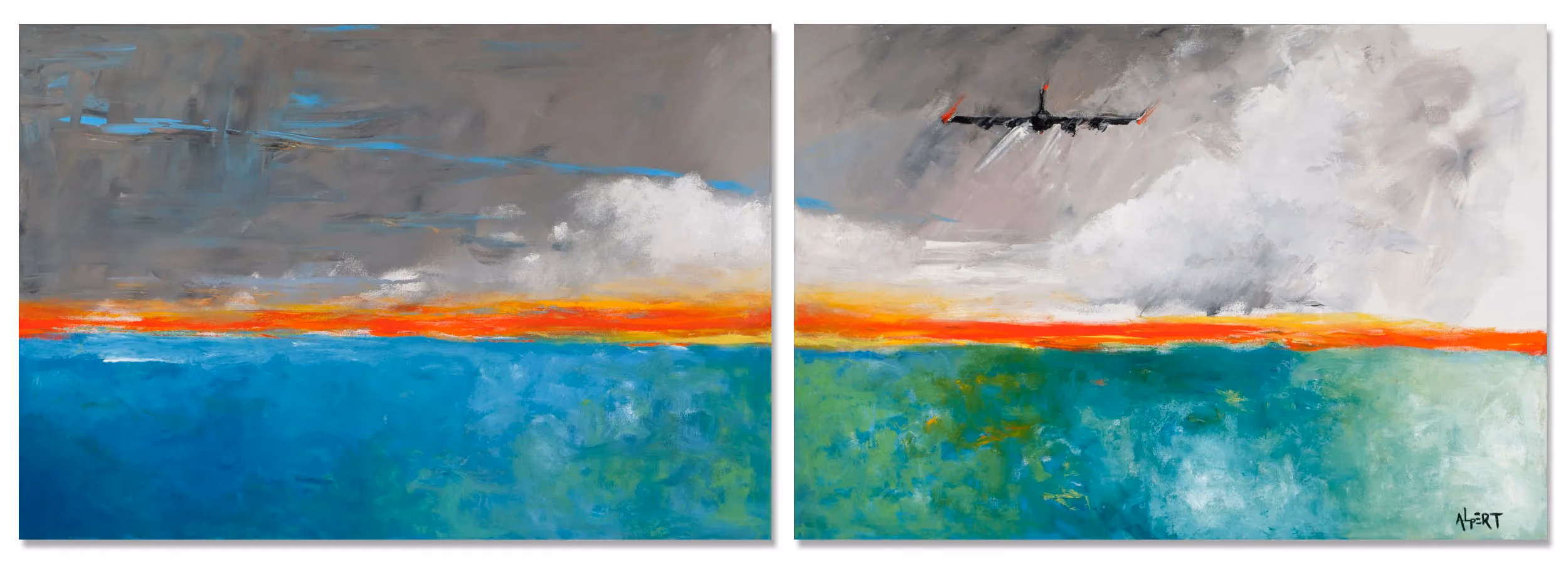 Final Approach, diptych