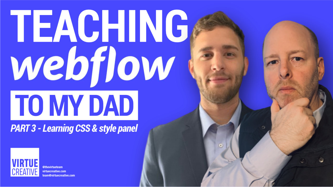 teaching webflow to my dad episode graphic number three