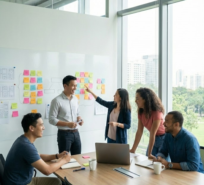 SaaS product team collaborating on churn prevention strategy using Churnproof