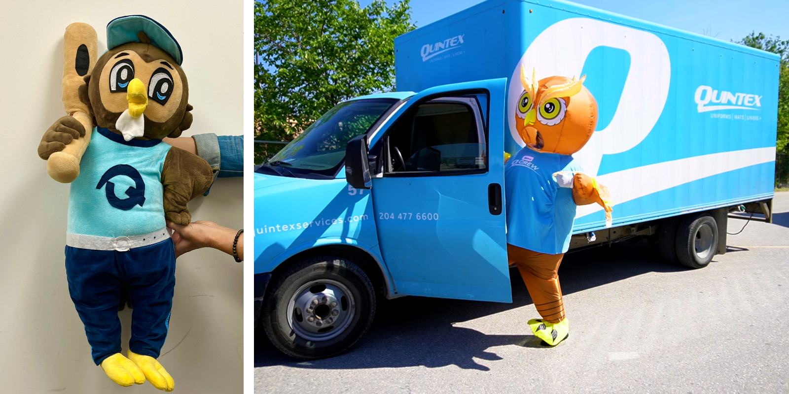 quincy baseball stuffed animal and quincy inflatable mascot