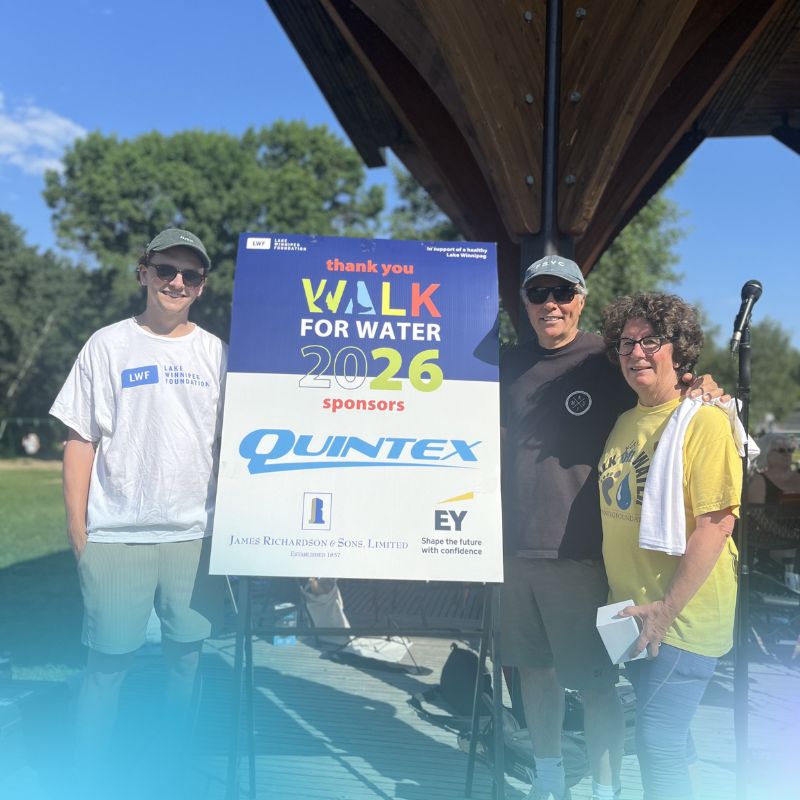Mackie and David Quinton at the Walk for Water event.