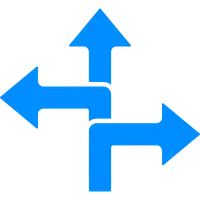 Unusual direction icon 