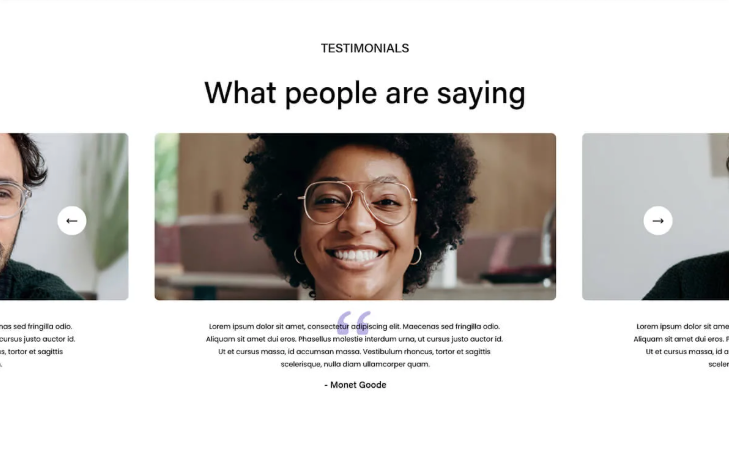 testimonials slider section in shopify 1