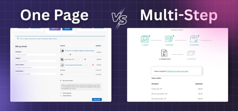 one-page-checkout-vs-multi-step-checkout