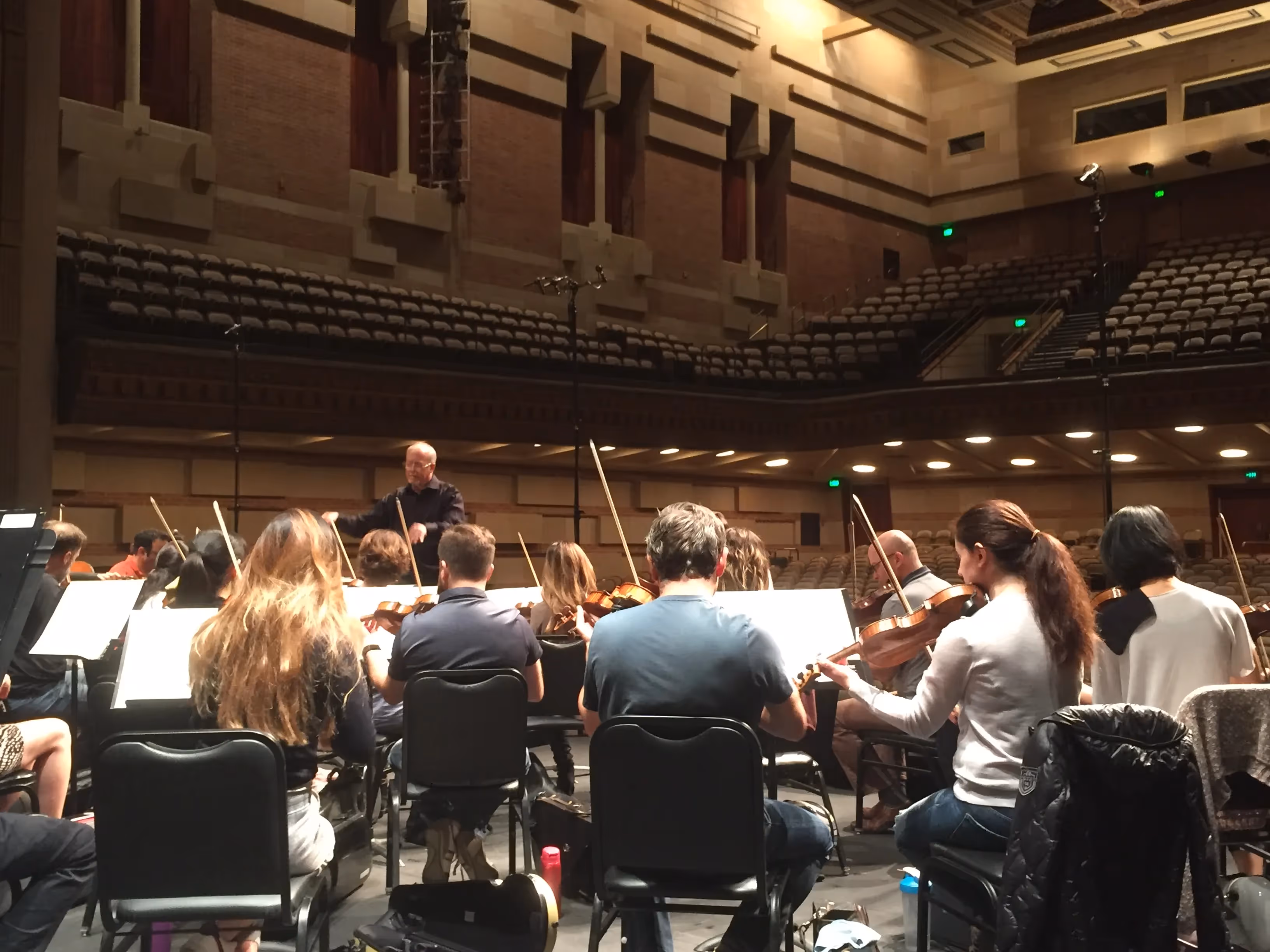 Mendelssohn rehearsal At UCLA’s Royce Hall