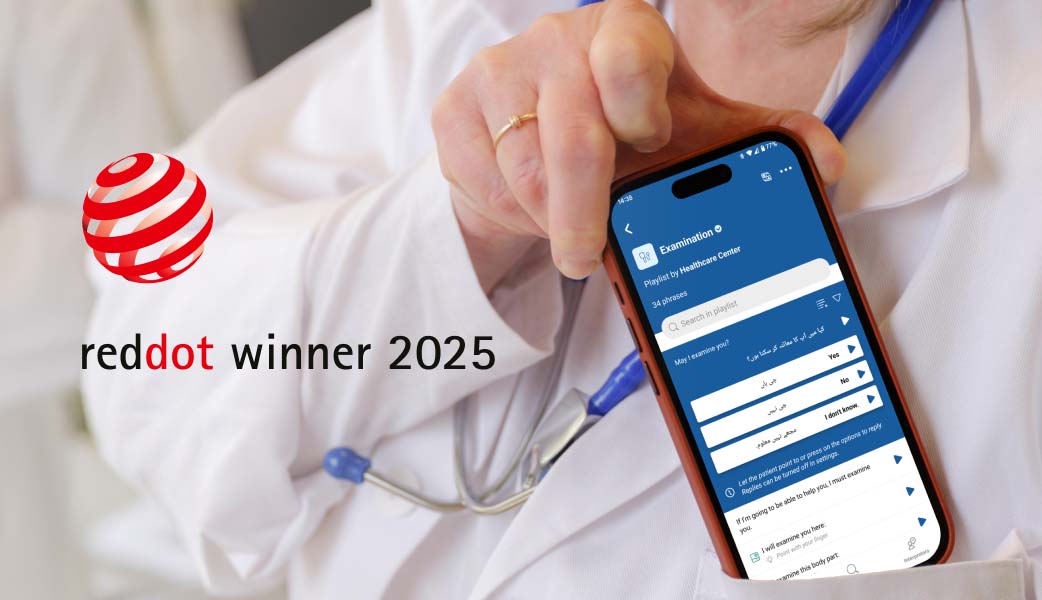 Care to Translate vinner Red Dot Award 2025 för sin flerspråkiga app för medicinsk översättning