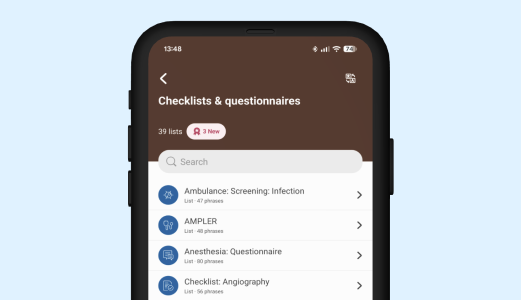 4 new emergency and neurological assessment checklists in Care to Translate
