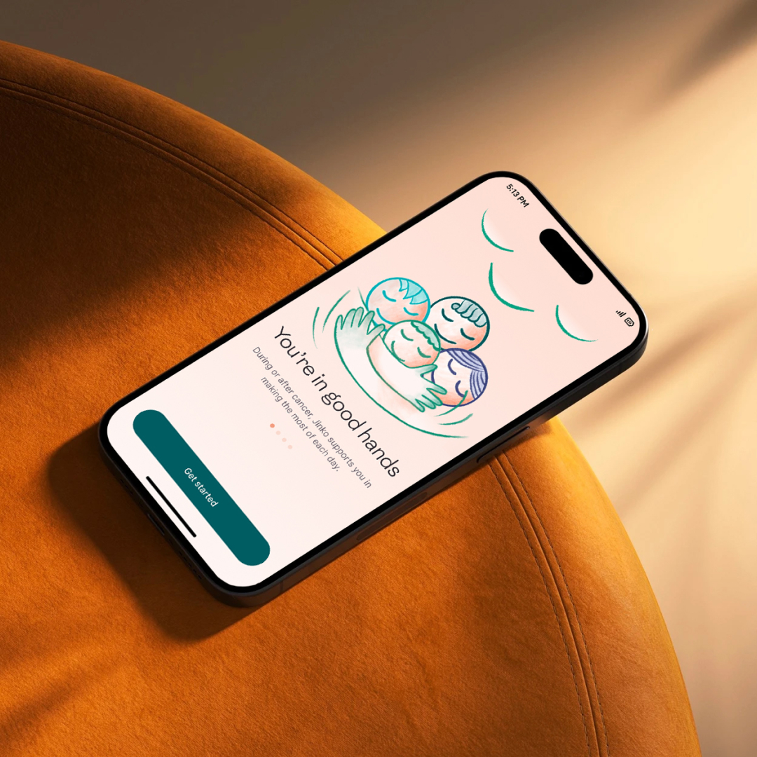 Rebrand cover for Jinko — new visual identity for Europe's leading post-cancer care company