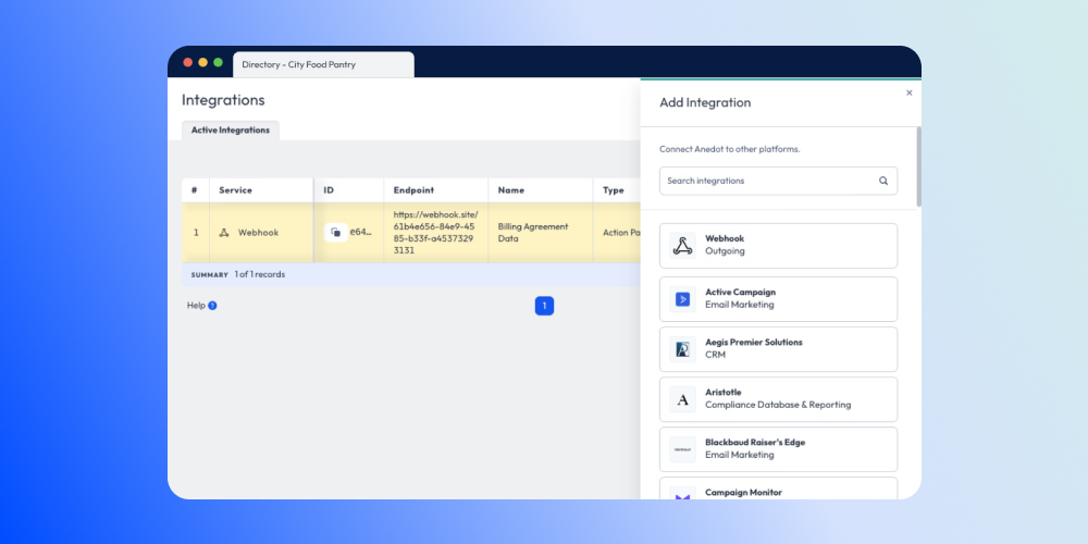 Vendor webhooks included in relays