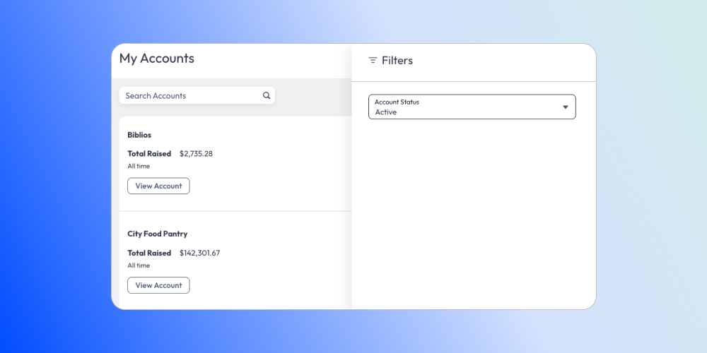 Account filtering