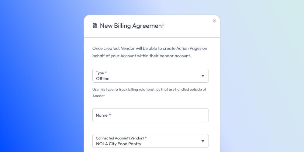 Offline billing agreements support
