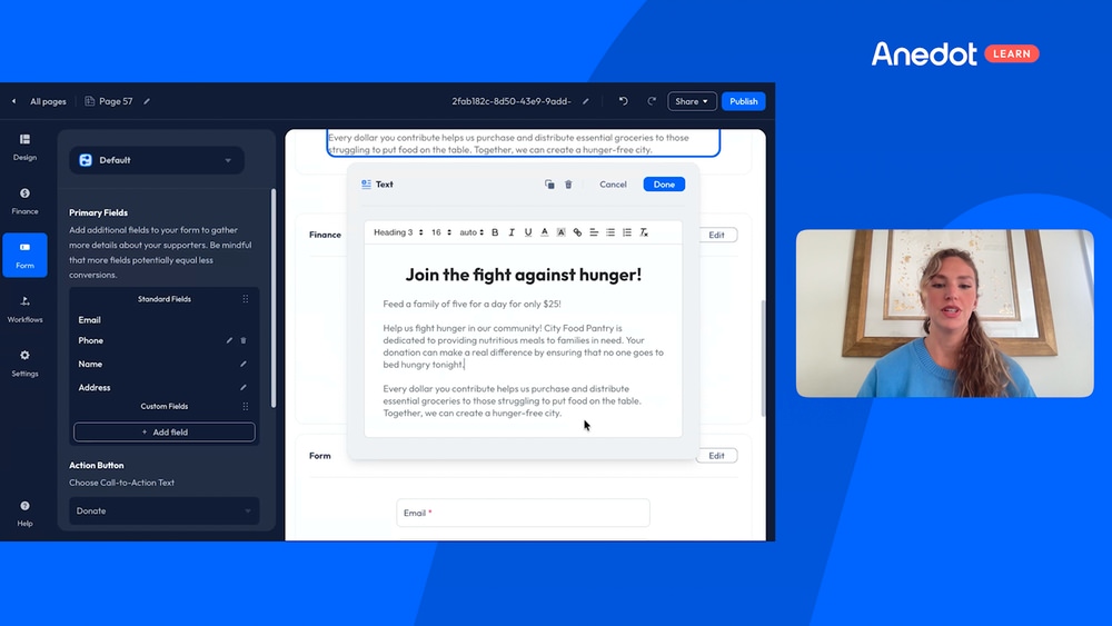 Write clear, impact-driven content