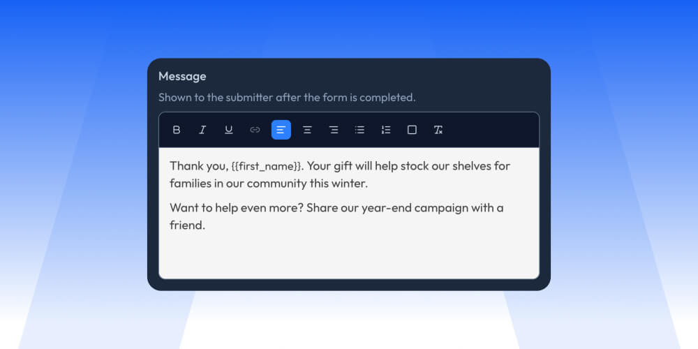 Upgrade the thank-you page and receipt
