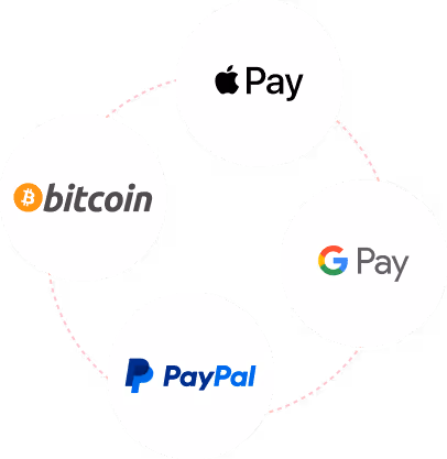 Express Payments - Apple Pay, Google Pay, PayPal, Bitcoin