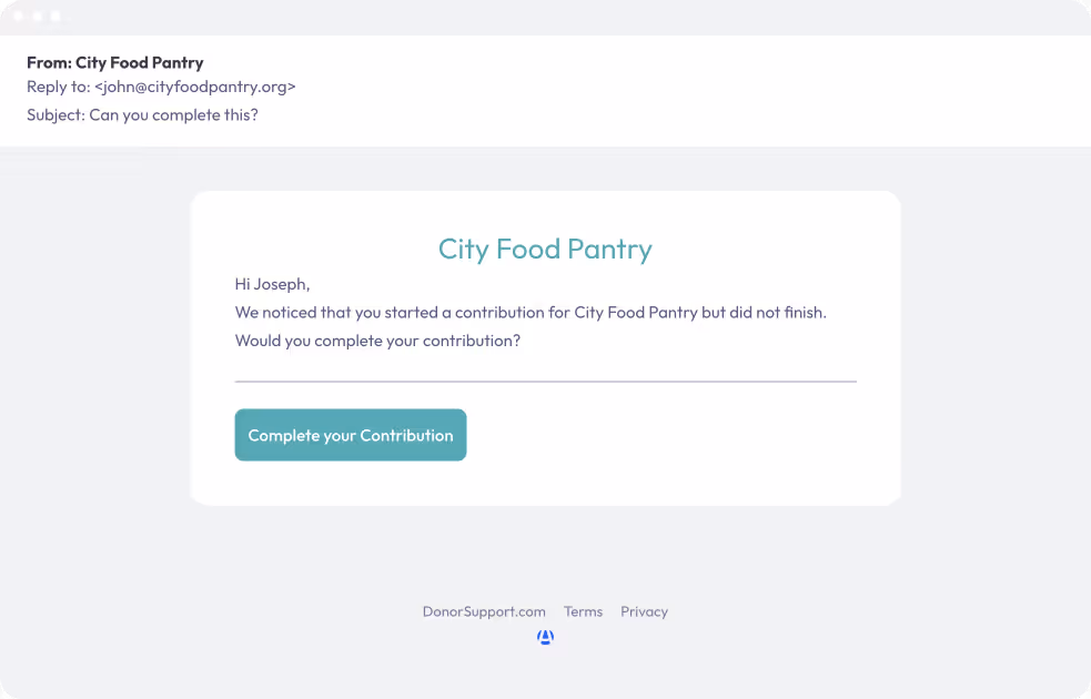 Abandoned Actions Screenshot