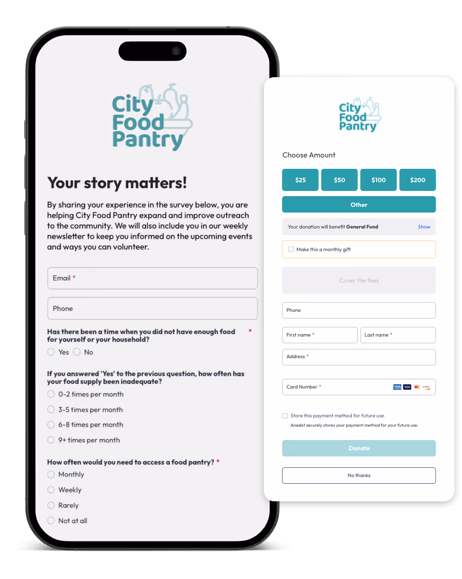 Action Page Survey Example