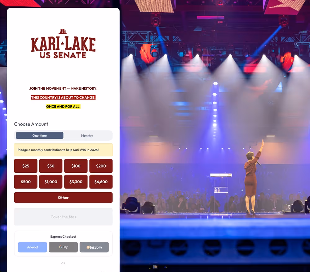 Kari Lake for Senate Action Page