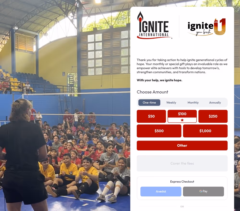 Ignite International Action Page