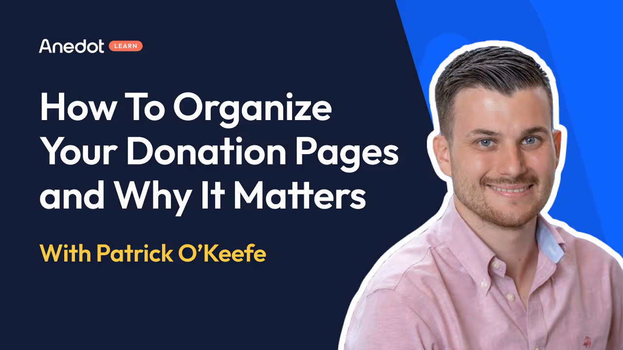 How to Organize Your Donation Pages and Why It Matters