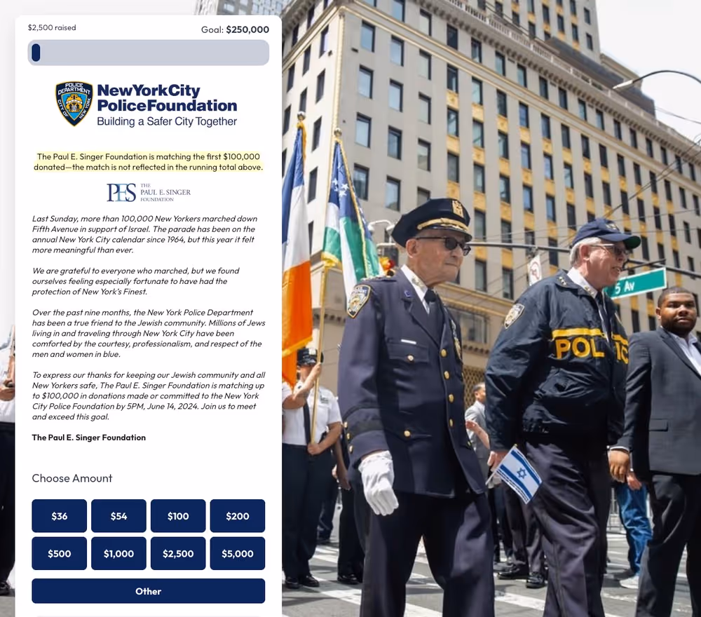 New York City Police Foundation AP Example