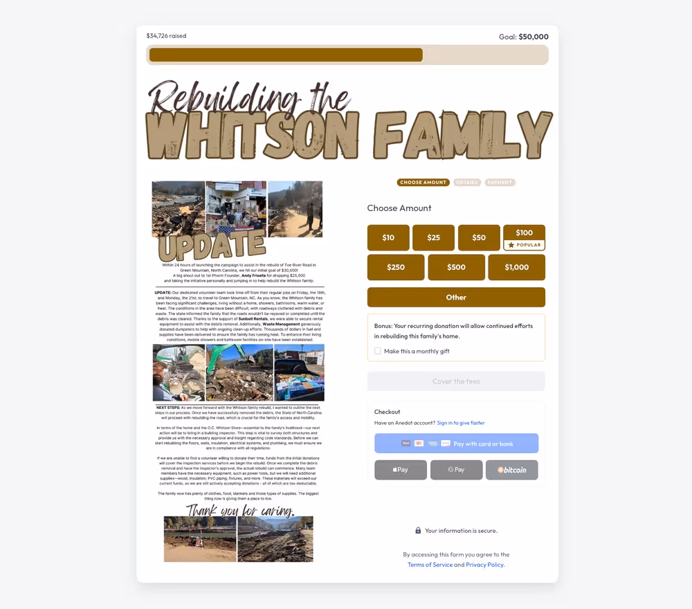 Hunter Seven Foundation AP Example