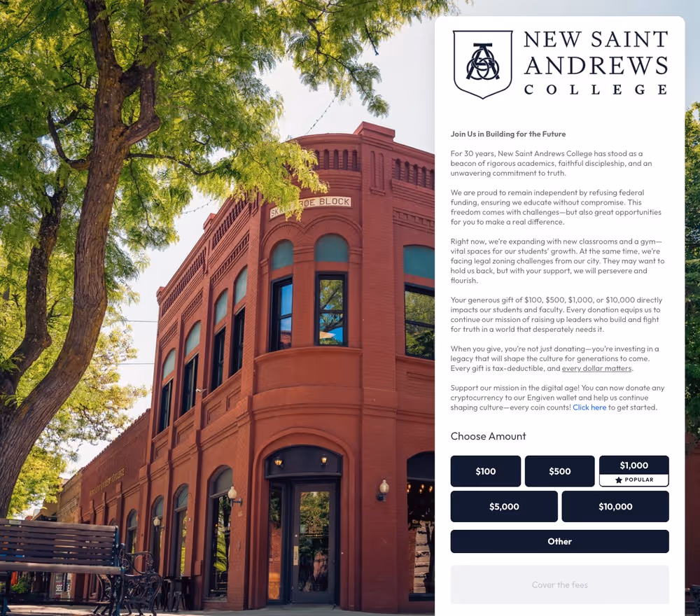 New Saint Andrews College AP Example