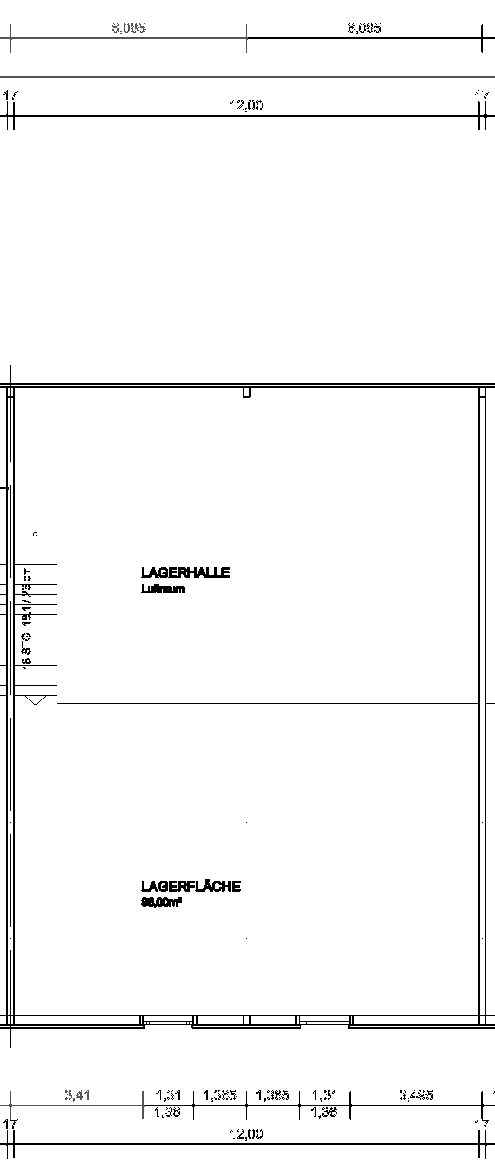 Grundriss Halle 2 OG